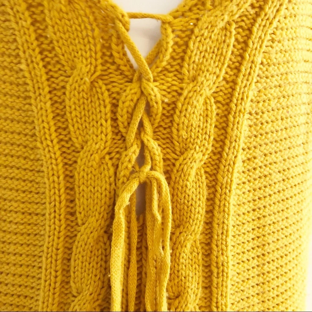 Aryeh mustard yellow sweater dress - Picture 4 of 8